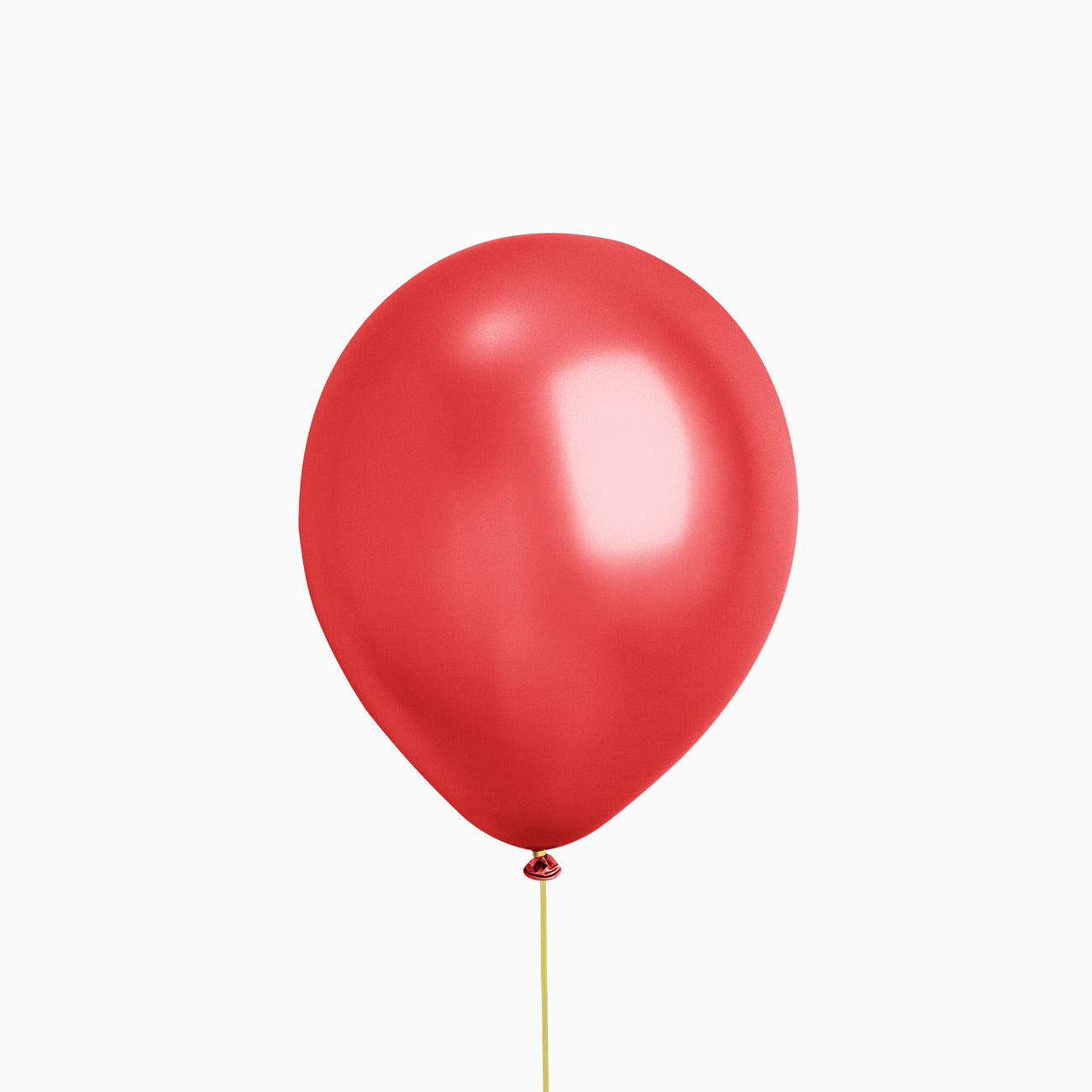 Balão metálico de látex vermelho / pacote 10 unidades