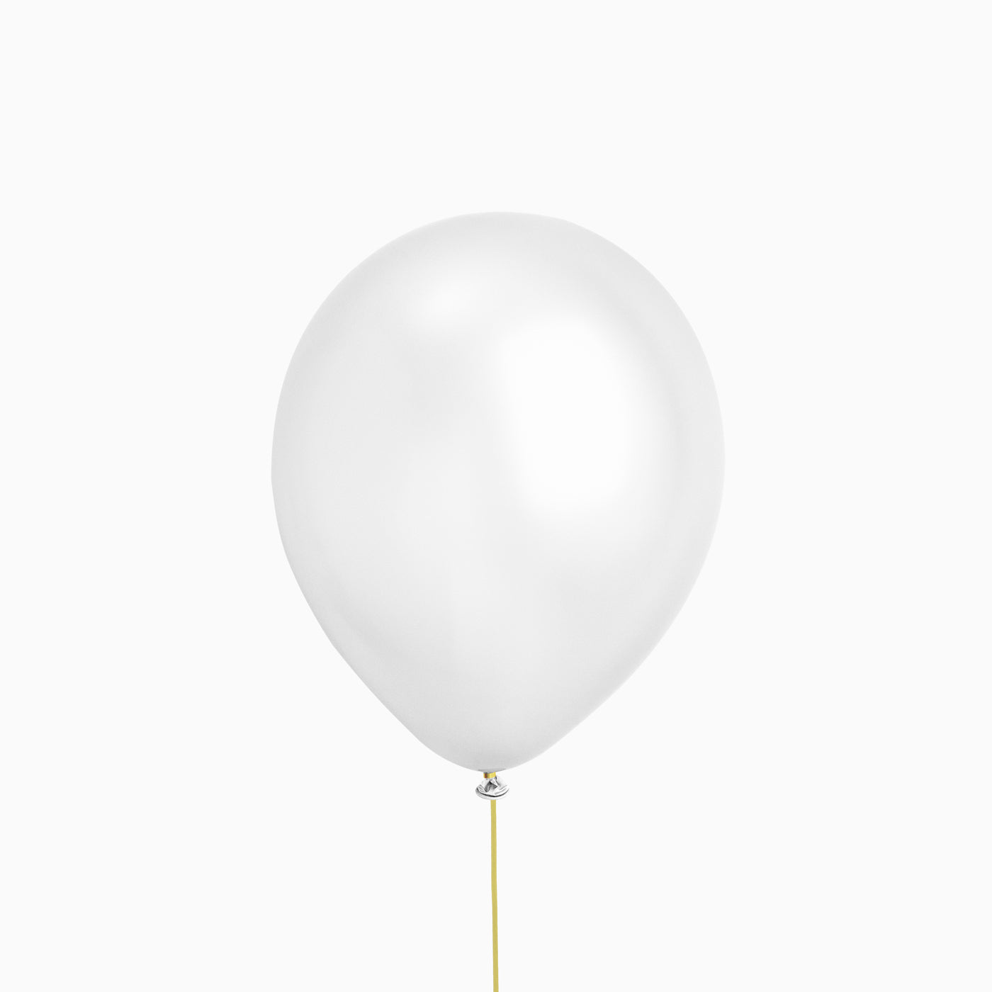 White latex / pack metallic balloon