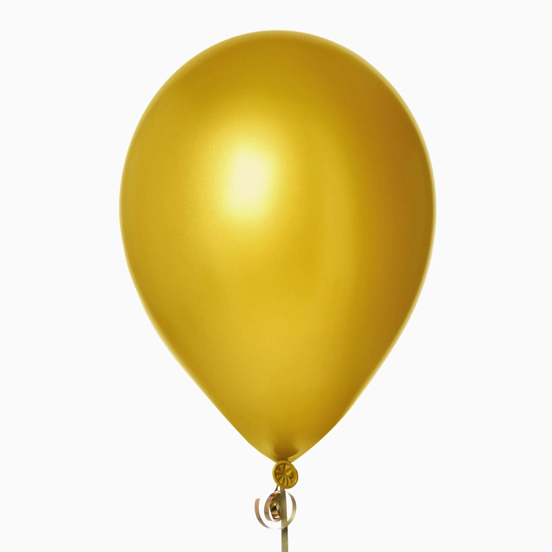 Globo Látex 30 cm Efecto Perlado Oro