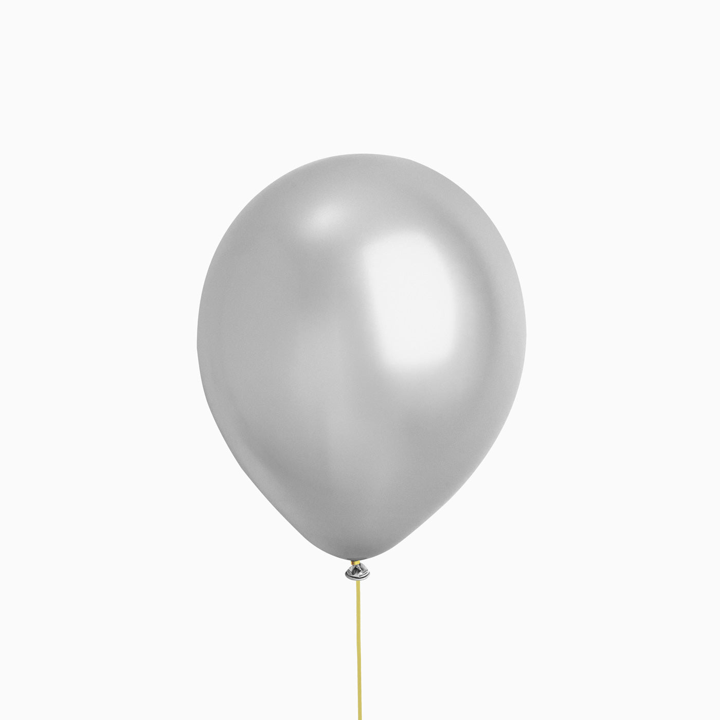 Ballonbirneneffekt Silber ltex / Pack 10 UDs
