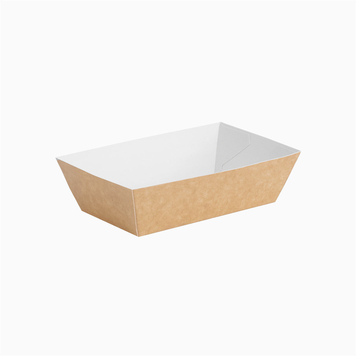 Barqueta Rectangular Cartón Kraft 9.5 x 6.5 x 3.5 cm - Take Away (100 uds)