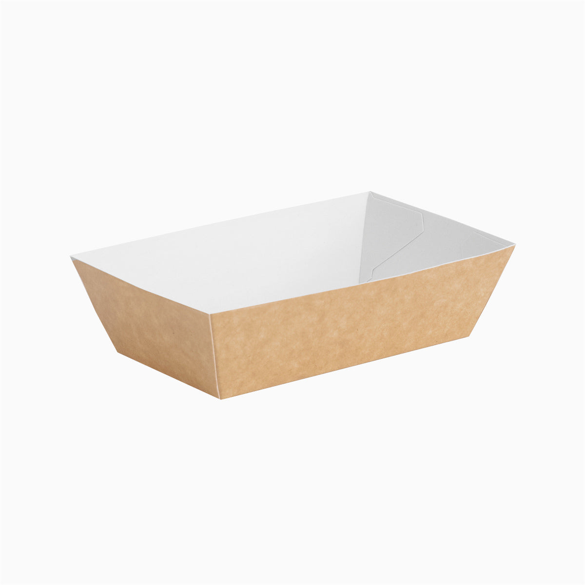 Barqueta Rectangular Cartón Kraft 15 x 8.5 x 4.5 cm - Take Away (100 uds)