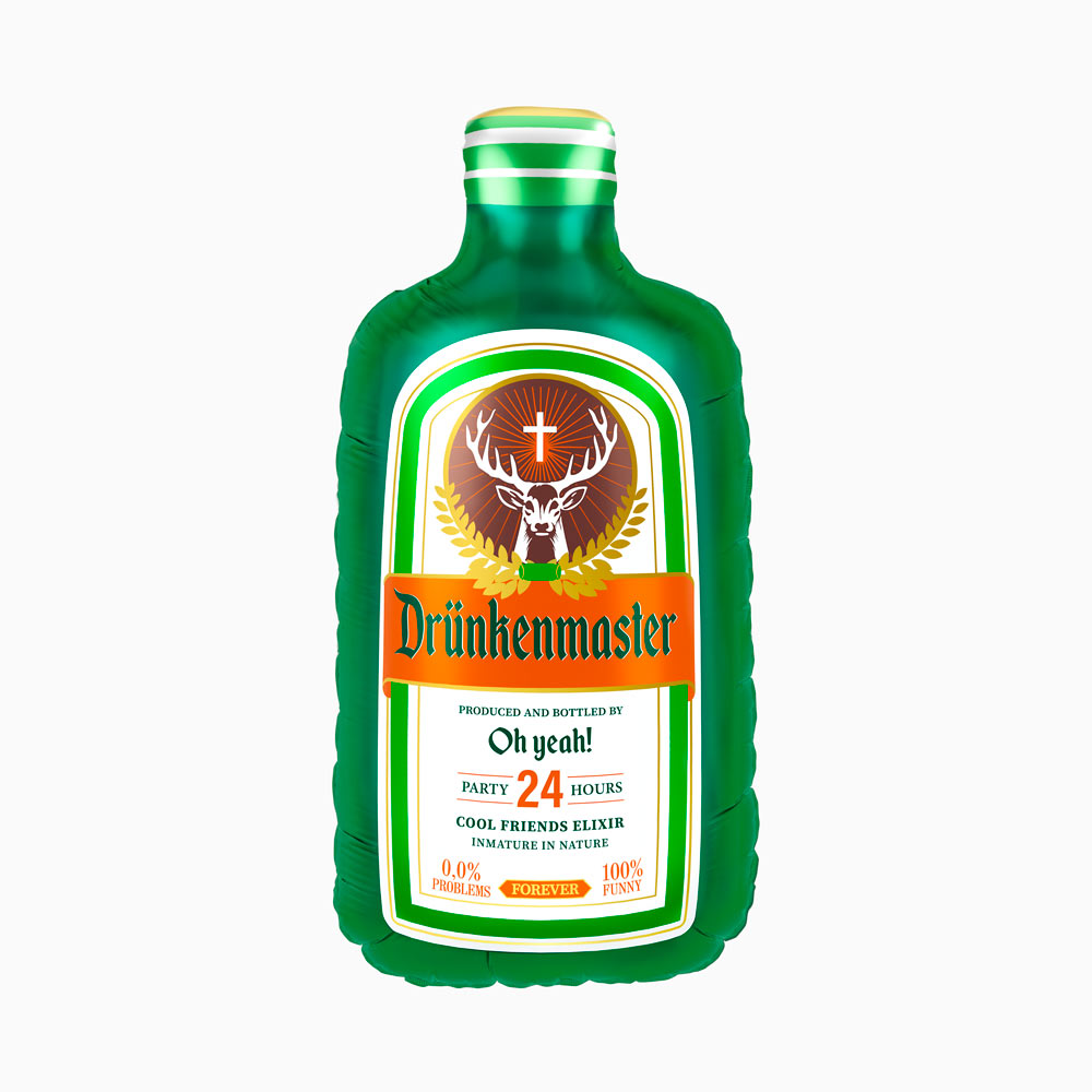 Palloncino foil bottiglia Drünkenmaster