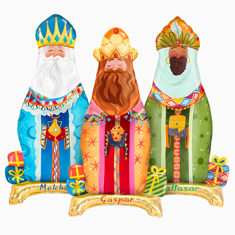 Set Globos con Base Foil Noche de Reyes (Sin Helio)