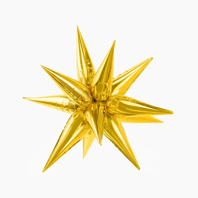 Globo Foil Estrella 3D 70 cm Navidad Oro (SIN HELIO)