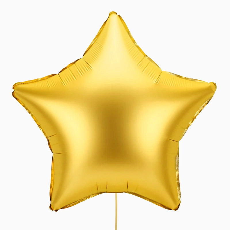 Globo Foil 91 cm XL Estrella Mate Oro