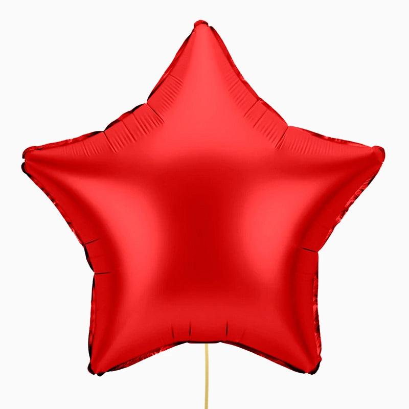 Globo Foil 91 cm XL Estrella Mate Rojo