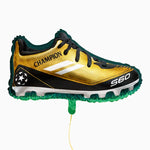 Folienballon 45 x 79 cm Goldener Fußballschuh