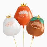 Set Globos Foil Cabeza Petit Reyes Magos