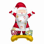 Balão com Base XL Foil Papai Noel - Papai Noel está chegando! (Sem Hélio)