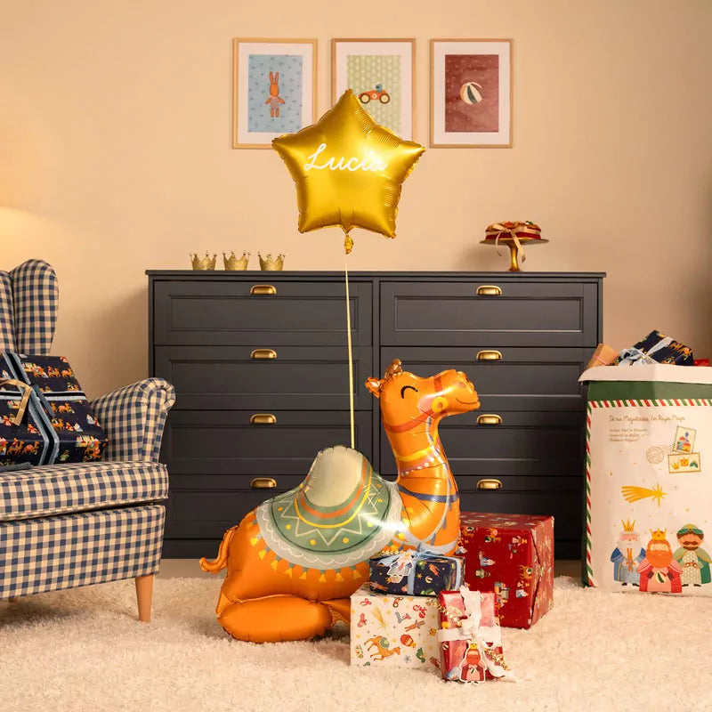 Inspiracion con Balloon with Camel Foil Base XL Petit Three Wise Men (No Helium)