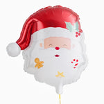 Balão Foil Cabeça de Papai Noel Papai Noel está chegando!