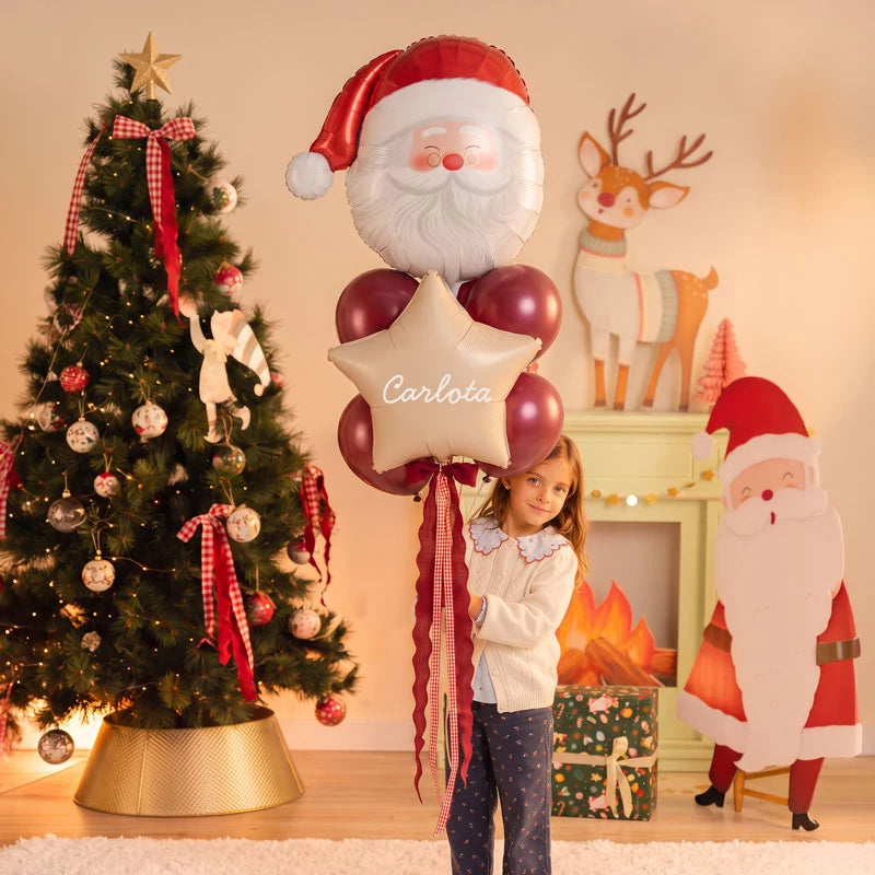 Globo Foil 73 x 72 cm Cabeza Papá Noel Tradicional