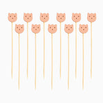 Pincho Bambú Oso 12 cm