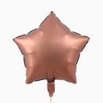 Globo Foil 48 cm Estrella Mate Marrón