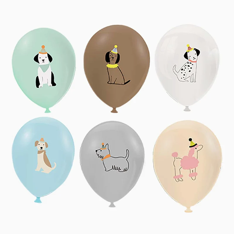 Set Globos Látex Perros (6 uds)