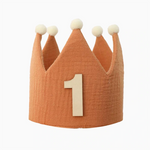 Corona Infantil Número 1 Teja