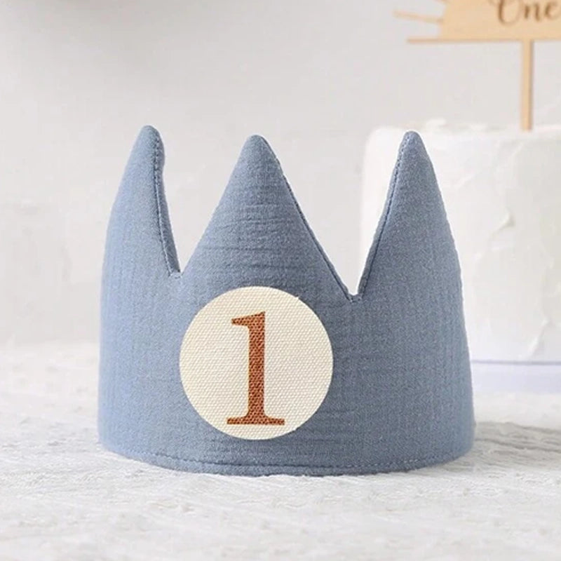 Corona Infantil Azul Cumpleaños