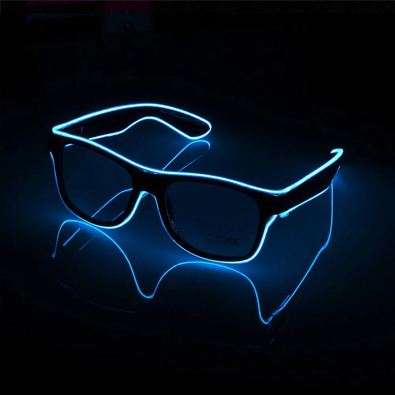 Blue Neon Led Glasses