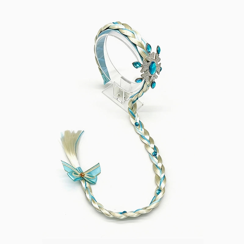 Diadema con Trenza Princesa Hielo