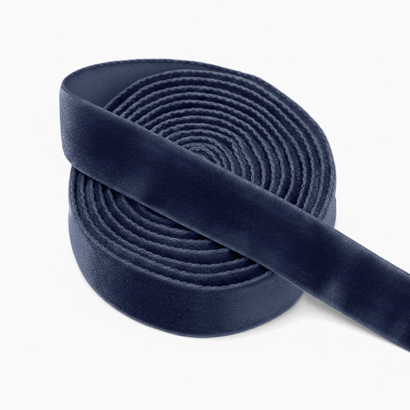 Navy Blue Velvet Ribbon 2.5 cm x 4.5 m