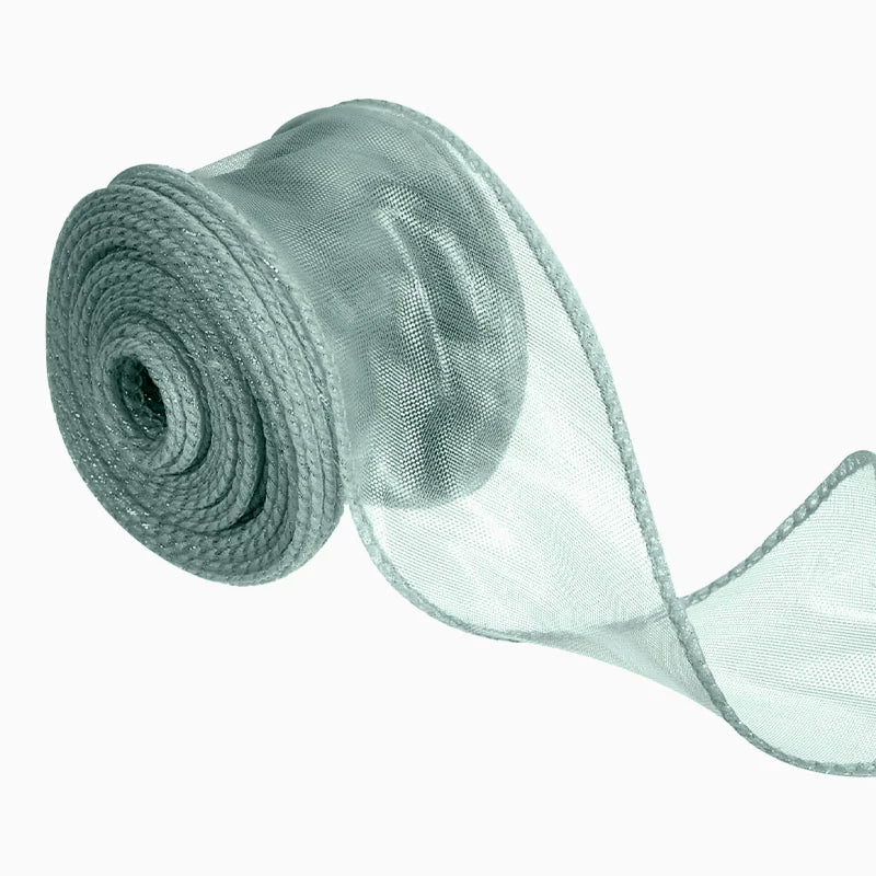 Cinta Organza 6 cm x 2.70 m Verde Agua