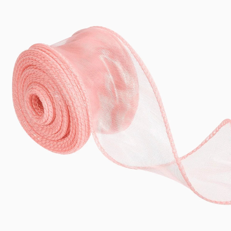 Cinta Organza 6 cm x 2.70 m Rosa
