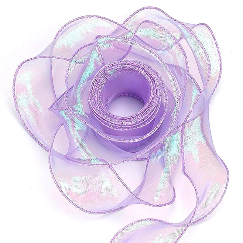 Cinta Organza 6 cm x 2.70 m Iridiscente