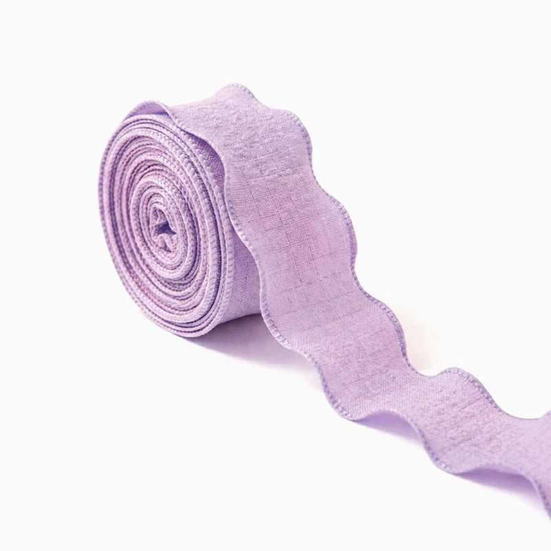 Cinta Ondulada de Tela 2.5 cm x 9 m Lavanda