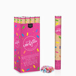 SET 12 CONFETI GANNES 60 CM Multicolor biodegradable paper