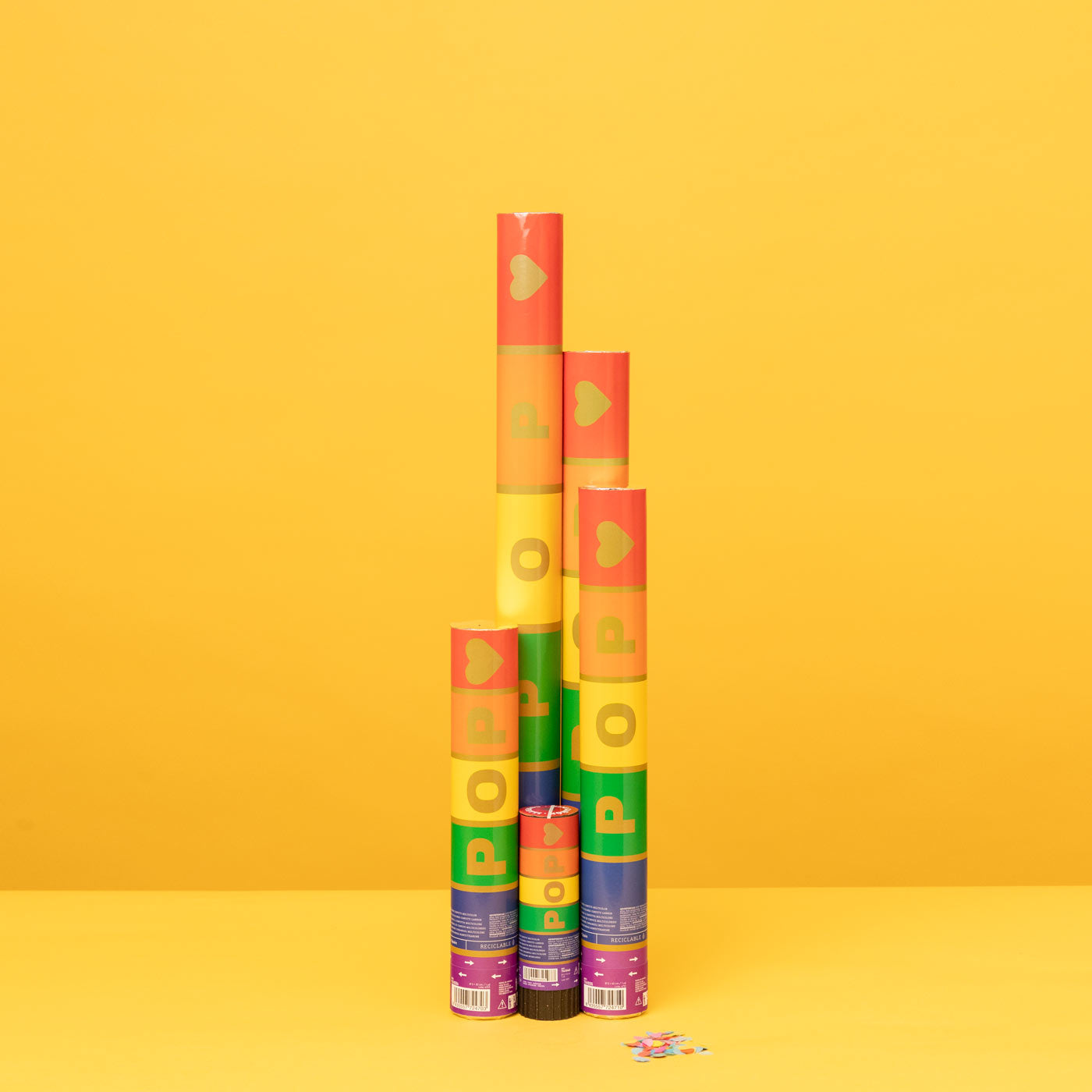 Confetes multicoloridos de 60 cm