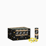 SET 24 mini CUQUARDADO CONFETI GOLD 15 CM METALIZED GOLD AND SILVER