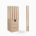 Set 12 Cañones Confeti Tiras Biodegradable 60 cm Blanco