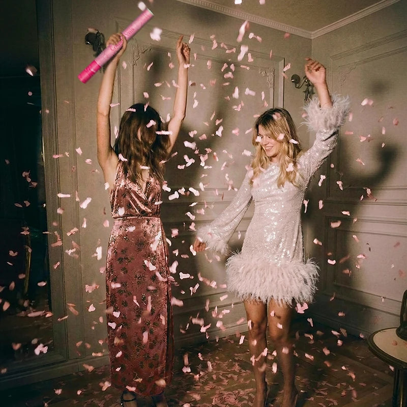 Biologisch abbaubare Penis-Konfettikanone 30 cm Pink