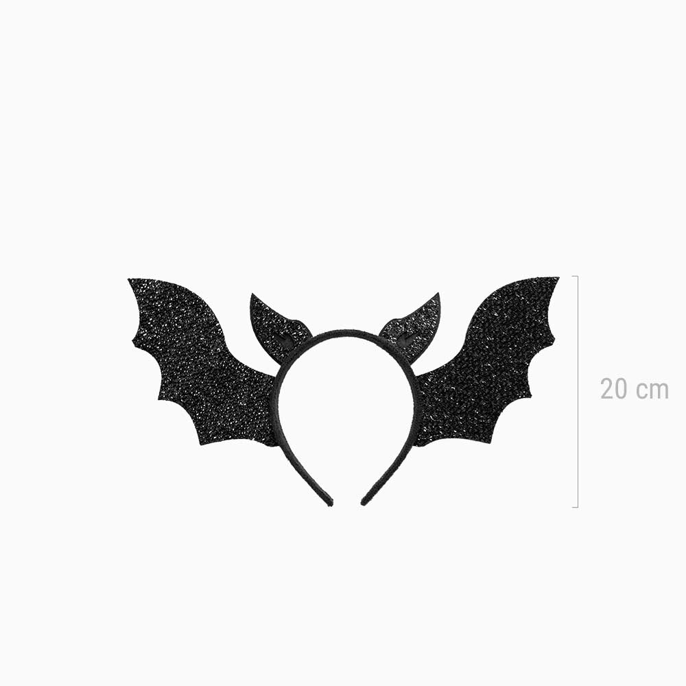 Fascia per capelli con ali di pipistrello di Halloween