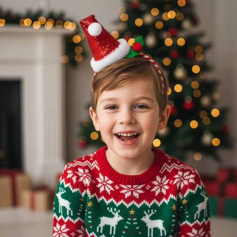 CHRISTMAS DIADEMA Single Size Noel Lentejuelas