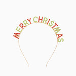 Diadema Navidad Talla Única Metálica 'Merry Christmas'