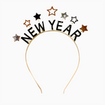Diadema Metálica 'Happy New Year' con Estrellas