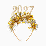 New Year's Eve Headband 2027 Gold