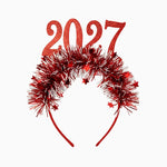 New Year's Eve Headband 2027 Red