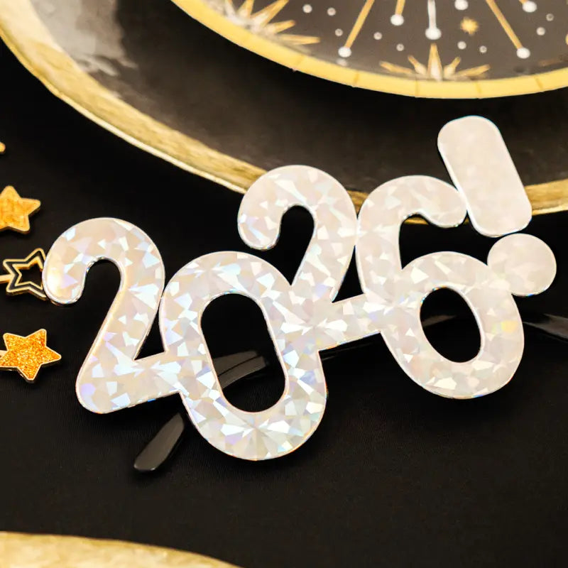 Gafas 2026 Nochevieja Plata