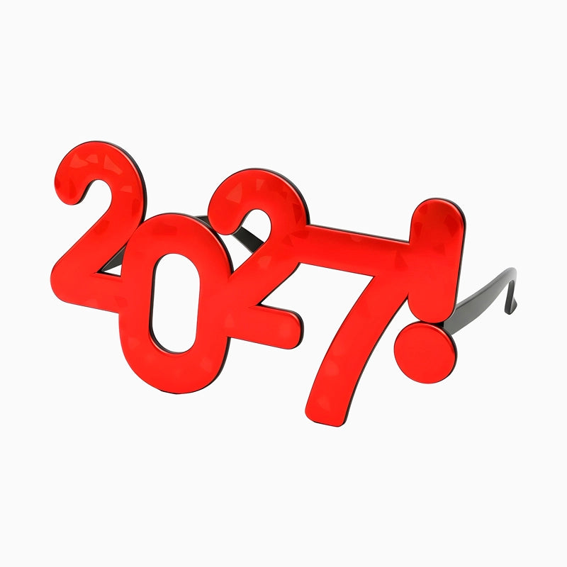 Lunettes 2027 Réveillon du Nouvel An Rouge