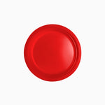 Plato Plástico Reutilizable PS Llano Redondo Postre Premium Ø 17 cm Rojo