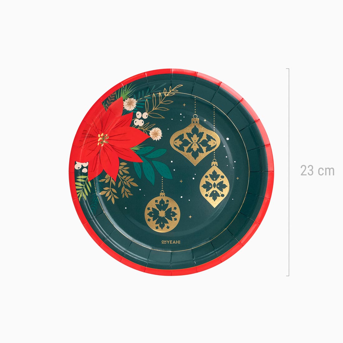 Weihnachtspartplatte Ø23 cm traditionell
