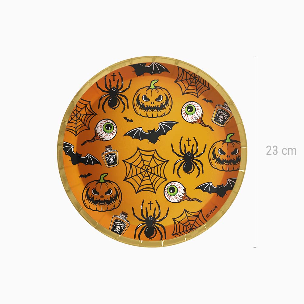 Piatto piatto di Halloween Ø23 cm