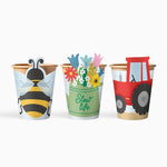 Vaso Cartón Kraft con Funda 270cc Granja
