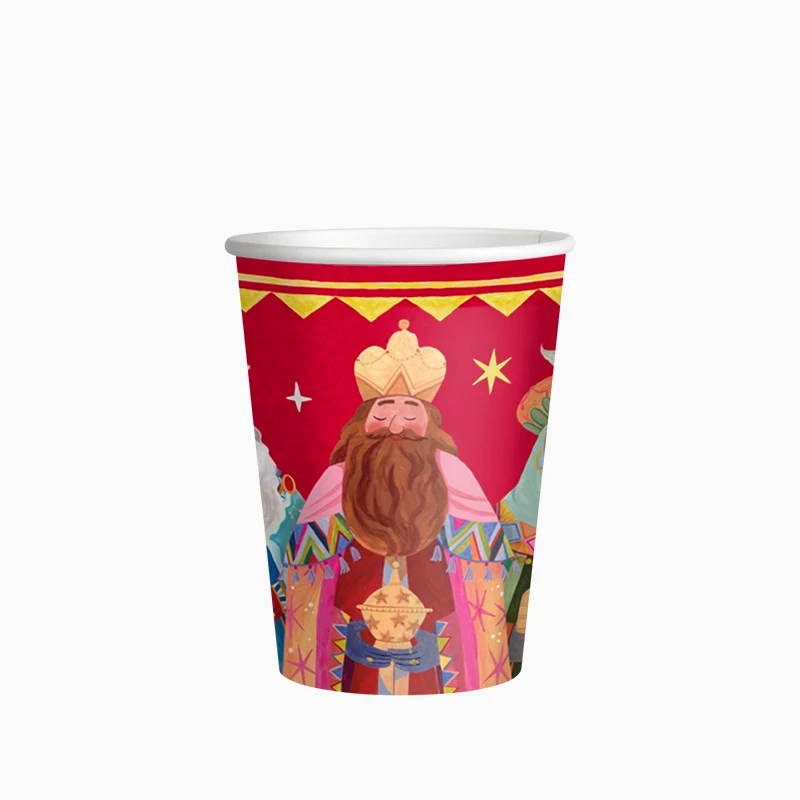 Vaso Cartón 270 cc Noche de Reyes Magos