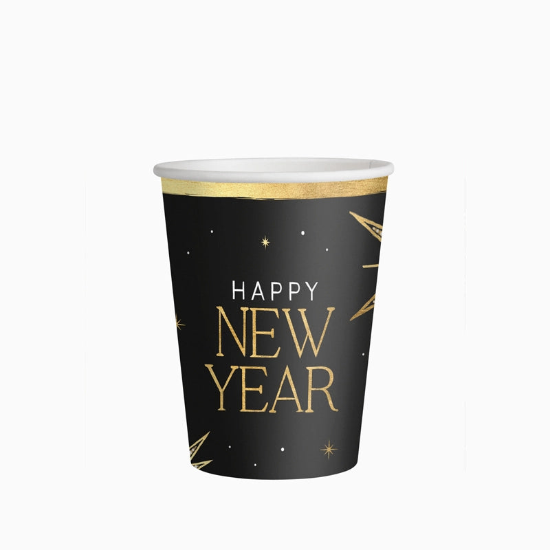 Vaso Cartón 270 cc Nochevieja 'Happy New Year'