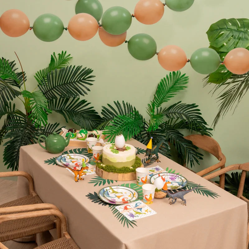 Kit Mesa Premium 12 Personas Baby Dinos 134 piezas