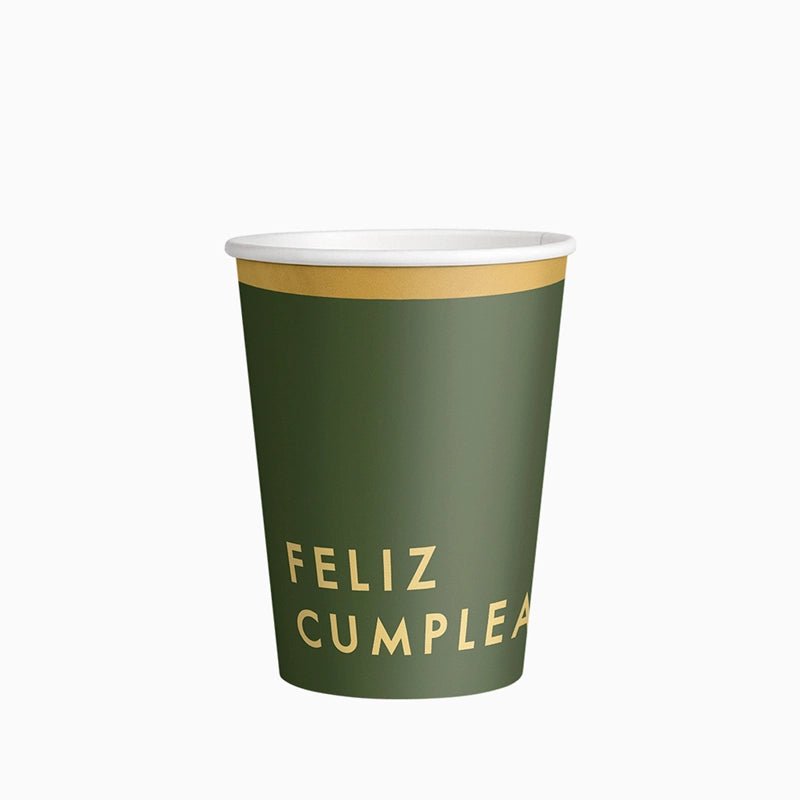 Bicchiere di carta 270 cc Colore Happy Birthday
